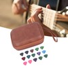 Guitar Pick Bag Set Celluloid Picks Storage Pouch Holder Case