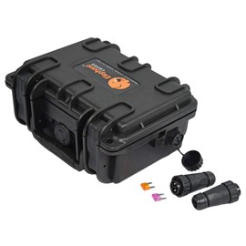 Elephant B095S2 Kayak Battery Box Waterproof Battery Enclosure for Powering GPS, Fish Finders, Led Lights, Aerator Pump (2 Pin Single)