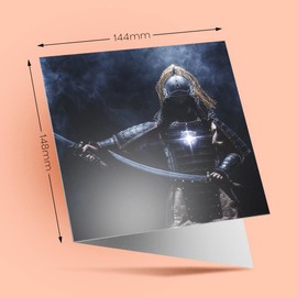 1 x Greeting Card Samurai Warrior Art - Blank Birthday Celebration Anniversary #3807