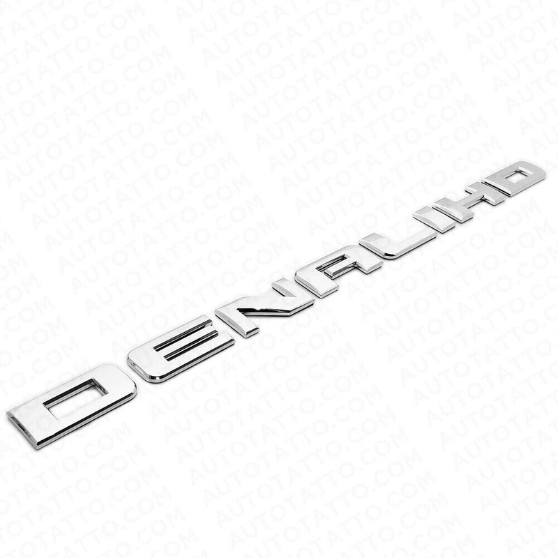 2X Denali HD Side Door Tailgate Letter Nameplate Emblem Badge