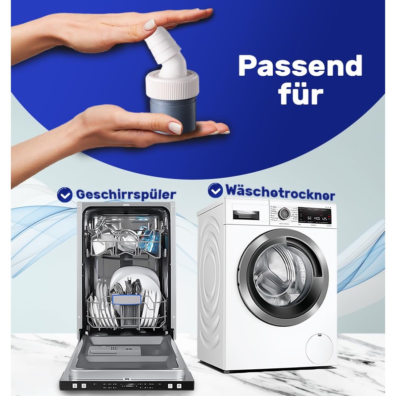 Monteral Washing Machine Drain Adapter and Drain Hose Connector for