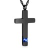 Dletay Cross Necklace for Ashes Stainless Steel Cremation Jewelry for