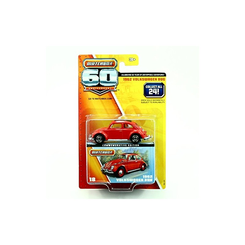 Matchbox Commemorative Edition 1962 Volkswagen Bug 60th Anniversary