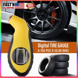 mrshield2020 LCD Digital Tire Pressure Gauge Handy Air Gauge For Car Truck Motorcycle Bicycle