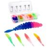 Leeko Rubber fish, worm artificial bait set, rubber bait with