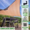 Farm Plastic Supply - Tan/Sand Triangle Shade Sail - 90%