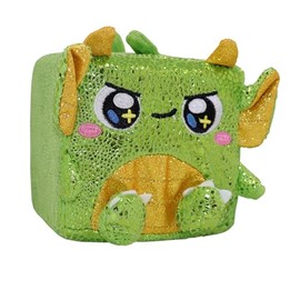 Cubeez Plush Dragon 10cm – Stackable Squishy Memory Foam Soft Toy, Fun Collectible with Quirky Characters, Collect All 12 for Stacks of Fun, 10x10x10cm, Suitable from Birth
