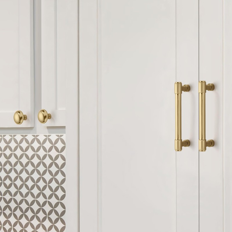 CABDM 2 Pack 5 Inch Kitchen Cabinet Handles Brushed Satin