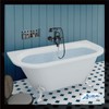 Aolemi Matte Black Wall Mount Bathtub Faucet with Hand Shower