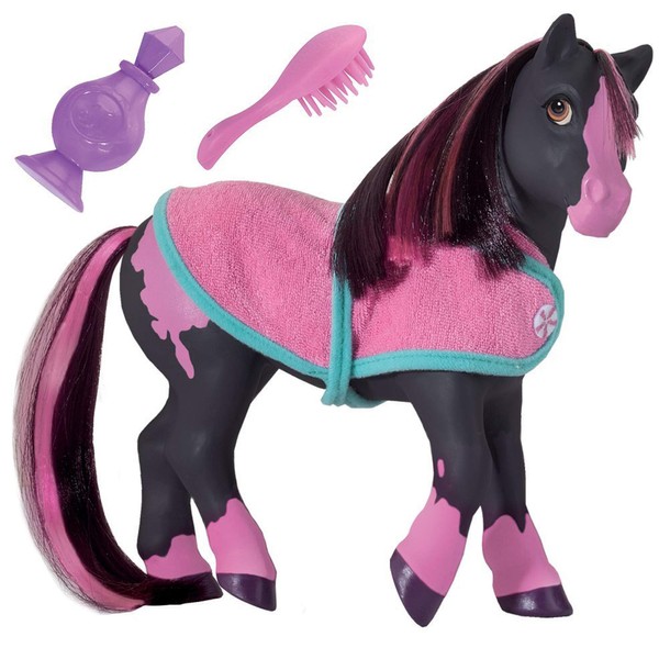 Breyer Horses Color Changing Bath Toy | Jasmine the Horse | Black / Pink with Surprise White | 7" x 7.5" | Toy | Ages 2+ | Model #7105