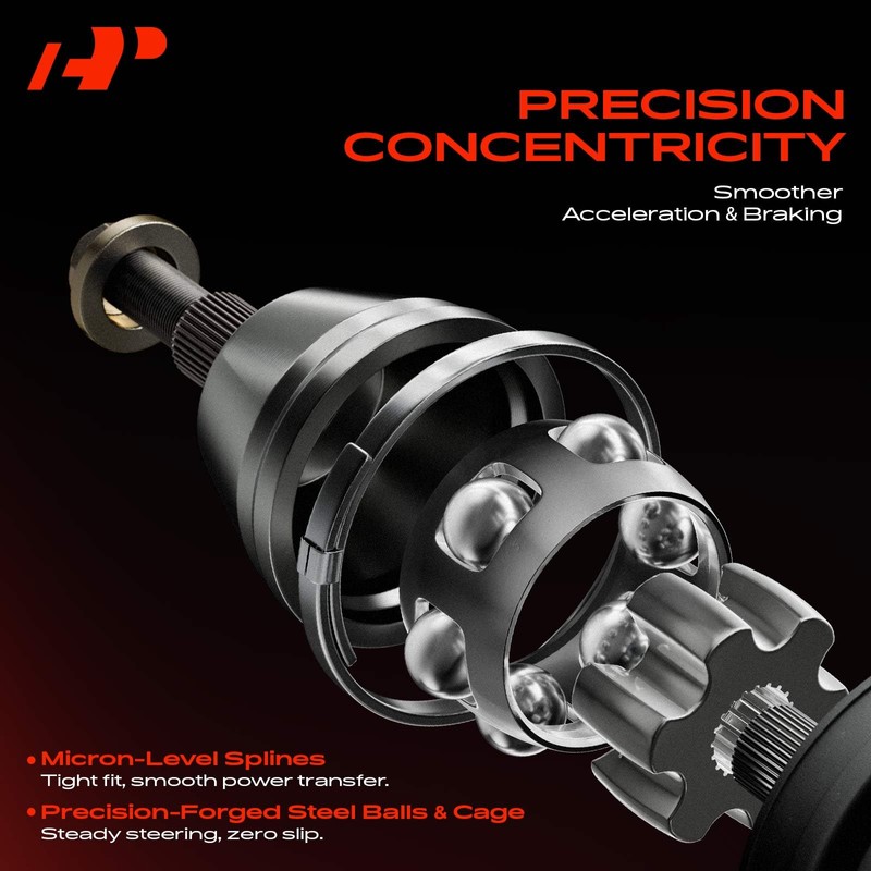 A-Premium CV Axle Shaft Assembly Compatible with Honda Models -