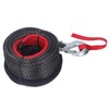 HURRISE 10mm x 30m Synthetic Winch Rope with Alloy Hook