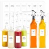 Oils, Vinegars and Condiments Labels for Bottles, Prefdo 126 PCS
