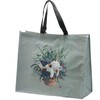 Puckator Kim Haskins Recycled Plastic Shopping Bag - Cat Flowers,