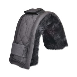 WALDHAUSEN Lammfell Nasenpolster, 18 cm, schwarz, schwarz