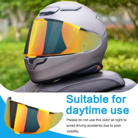 RIDLOG RF-1400 Visor CWR-F2 Motorcycle Helmet Visor RF 1400 Visor Replacement, RF1400 X15 Tinted Visor Face Shield for RF-1400 CWR-F2 NXR 2 Z8 UV Protection (Red)