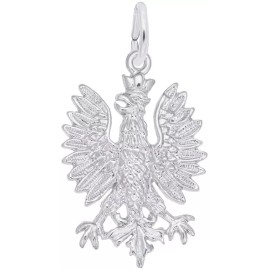 Rembrandt Sterling Silver Polish Falcon Charm by Rembrandt