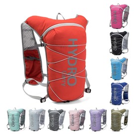 Lightweight Running Vest for Women and Men Hydration Backpack Pack with 1.5L Water Bladder Bag for Hiking Trail Running Gear Cycling Marathon (Orange)