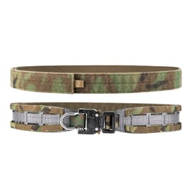 PETAC GEAR Tactical Belt Low Profile Molle Battle Cobra Belt Laser-Cut Tegris Rigid Shooting Gun Duty Belts(MC,Medium)