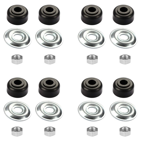 MOSNAI Golf Cart Shock Bushing Kit Fits Club Car 1982&Up DS and Precedent and EZGO 1989&Up TXT Marathon Golf Cart, 4 Shock Bushing Kit for Front and Rear Shocks, Set of 4, Replaces OEM# 1011415