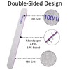 12Pcs Professional Nail Files, 100/180 Grit Double-Sided Nail Files Set