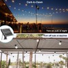 SUNTHIN 100ft Solar String Light Outdoor, USB Rechargeable Patio Solar