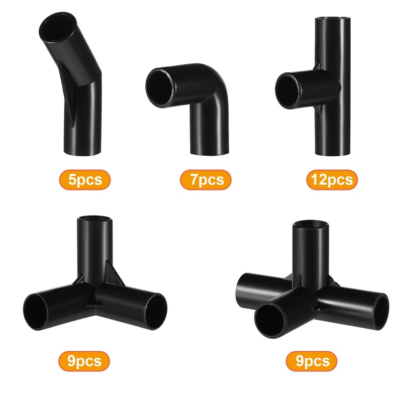 Sawysine 102 Pcs DIY PVC Projects Set Included 60 Pcs