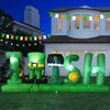 Illuminate Your St. Patrick's Day Celebration with Lvydec's 8ft Inflatable Irish Letters and Green Hat, Featuring Built-in LED Lights for Festive Yard Decor in Outdoor Home Parties, Gardens, and Lawns