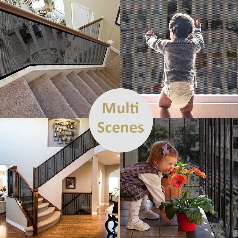 Balcony Netting for Pets, Stairway Net for Balcony, Pet Netting