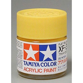 TAMIYA Acryl XF3 Flat Yellow TAM81303 Plastic Paint, Acrylic
