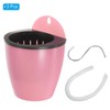 PATIKIL 4 Inch Self Watering Plant Pot, 3 Pack Hanging