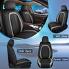 IKABEVEM Full Car Seat Covers Leather Car Seat Covers Fit