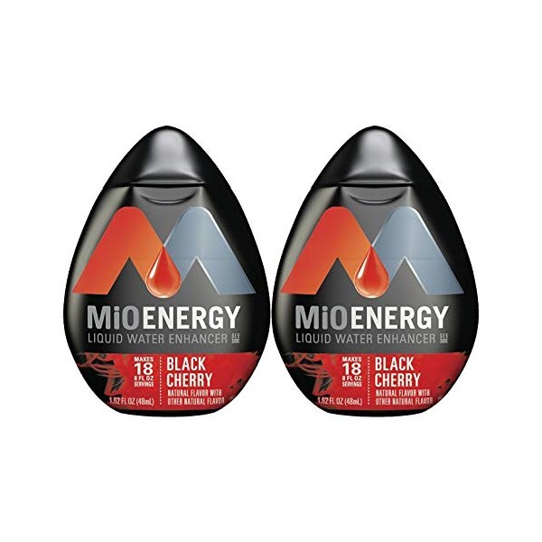 Mio Energy Liquid Water Enhancer, Black Cherry, 1.62 FL OZ (PACK - 2)