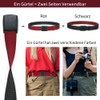 LionVII Mens Elastic Belt 130cm Stretch Belt with Plastic Buckle
