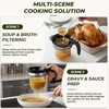 Chillnstay 4-Cup Fat Separator with Bottom Release, Gravy Separator and