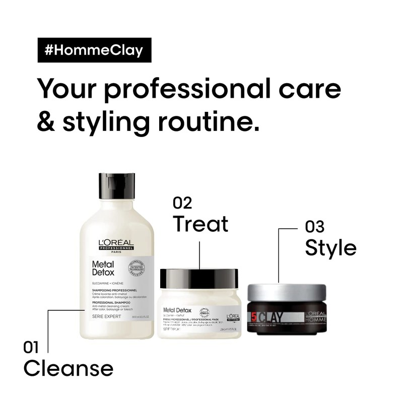 L'Oréal Professionnel Paris Men’s Styling Clay - For All Hair