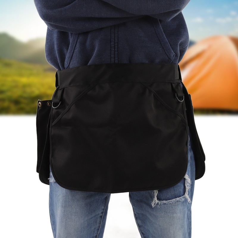 Waist Belt Bag Adjustable Large Capacity Multi Pocket Multifunctional Apron