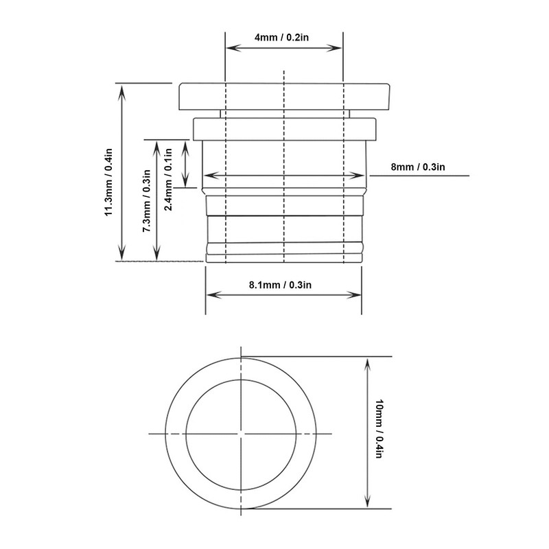 KooingTech 10 Set Pneumatic Valve Connection Head for Extruder 3D
