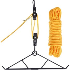 Stedan Deer Hanger Kit, Elk Hoist Pulley Lifting System, Max to 700LB, Bucket for Skinning with Anti-Wear Resistant Rope, Deer Hunting Accessory for Deer Meat/Slaughter/Skinninging