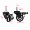 4Pcs 1.5 Inch Heavy Duty Caster Wheels Swivel Casters with