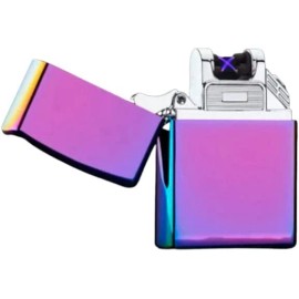 Kahramana Electric lighter Windproof USB Rechargeable  - Rainbow