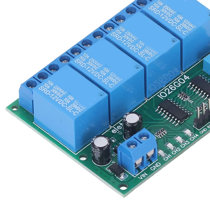 Relay Module 4 Channel Control Board Switch Controller DC 12V