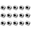 sourcing map 15pcs Set Screw Collars 3mm Bore Shaft Collars,