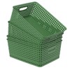 Sadstory Plastic Weave Storage Shelf Baskets, Organization Baskets, 4 Packs