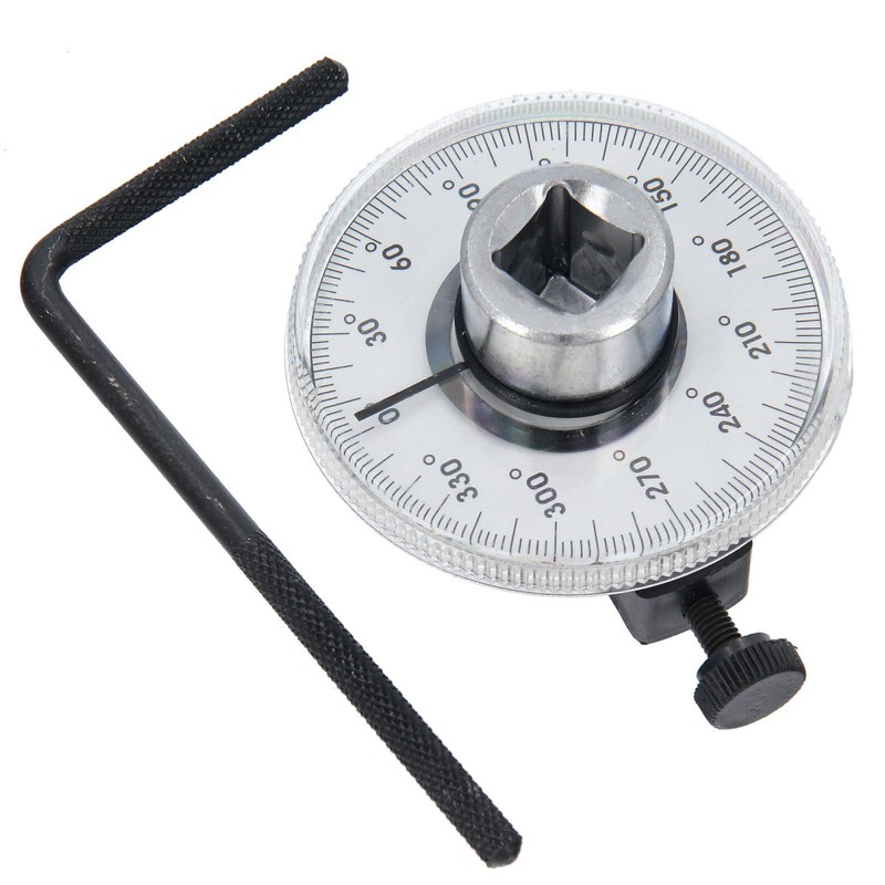 Torque Rotating Gauge 1/2 Torque Wrench Angle Protractor 360 Degrees