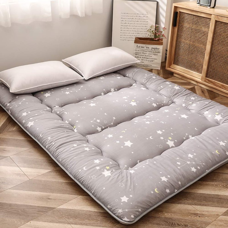 MAXYOYO Grey Constellation Japanese Futon Mattress, Tatami Mat Portable Camping