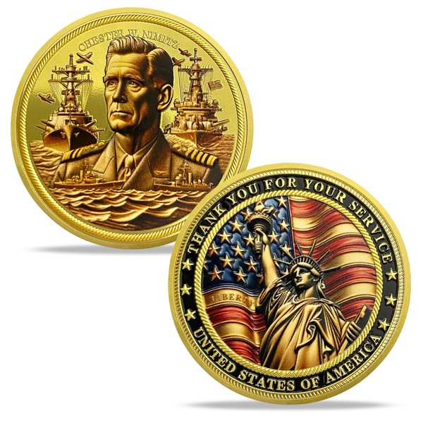 ASmileIndeep Military Challenge Coins - Thank You for Your Service