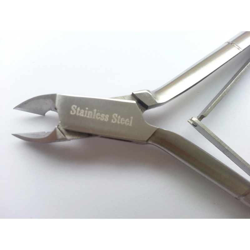 4" Professional Cuticle Nail Nipper plier Cutter Nails Clipper Stainless