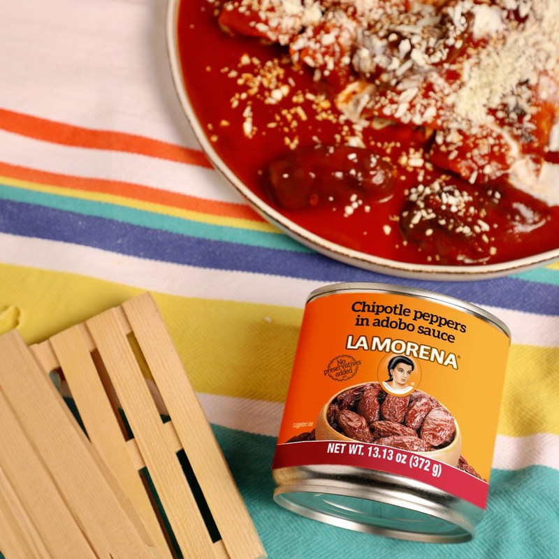La Morena Chipotle peppers in adobo sauce, 13oz (6 pack)