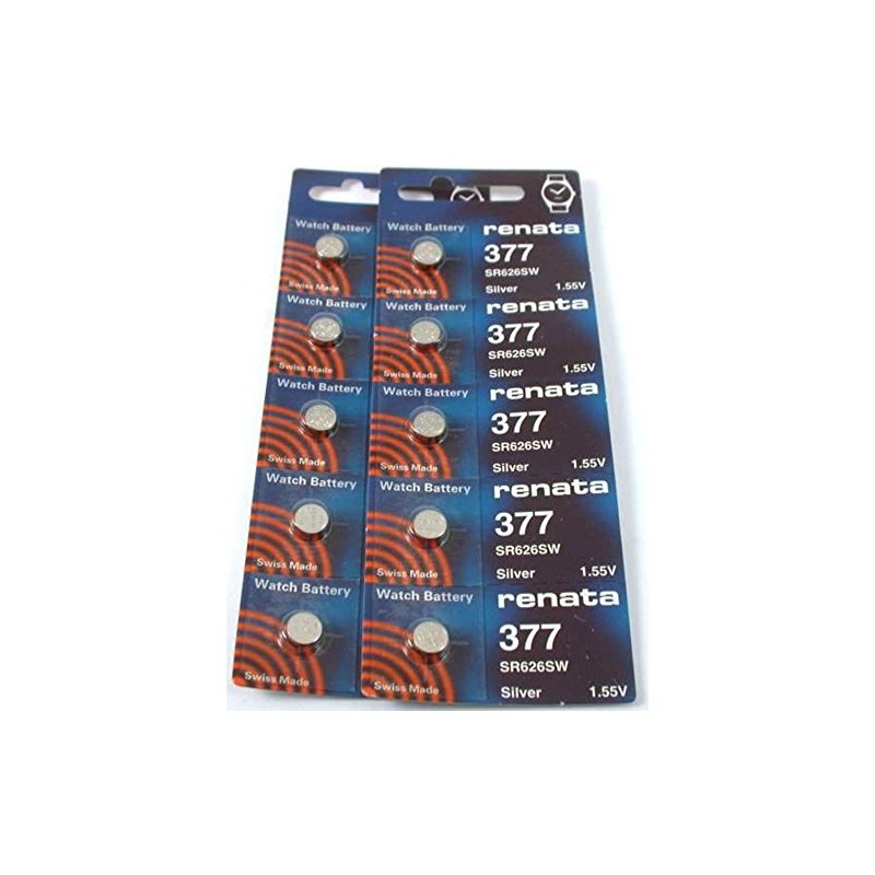 #377 Renata Watch Batteries 10Pcs